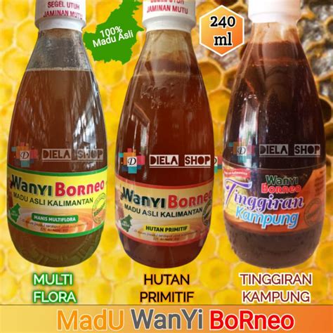 Jual MADU WANYI BORNEO ASLI KAlIMANTAN KEMASAN 240 Ml Shopee Indonesia