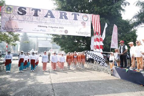 Gerak Jalan Sehat Meriahkan HUT Ke 24 DWP Kabupaten Bogor Rasioo Id