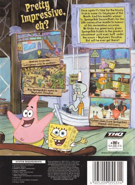 Spongebob Squarepants Employee Of The Month Pc Game