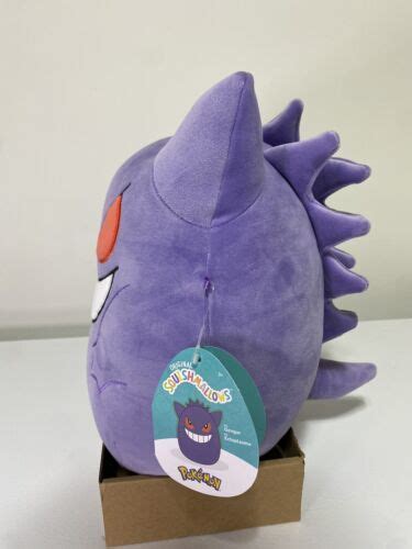 Pokemon Squishmallow Gengar Plush New Authentic Kellytoy New With