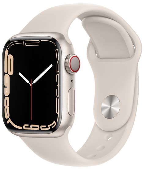 APPLE Watch 7 GPS Cellular 45mm koperta z aluminium księżycowa