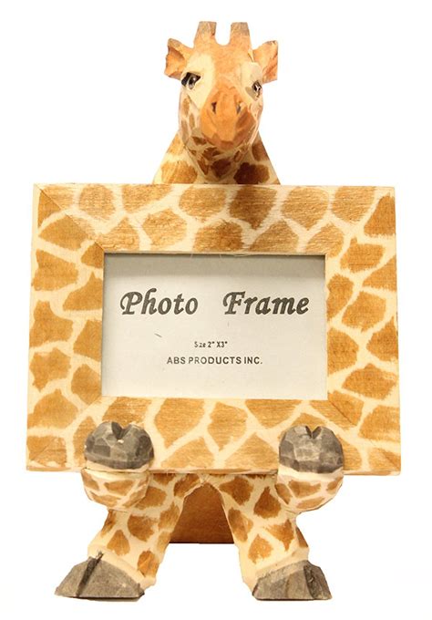 Carved Wood Easel Giraffe Picture Frame Giraffe Pictures Giraffe Art