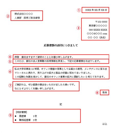 履歴書の送付状（添え状）の書き方・見本とng例【テンプレートダウンロード】 リクルートダイレクトスカウト ハイクラス転職コラム