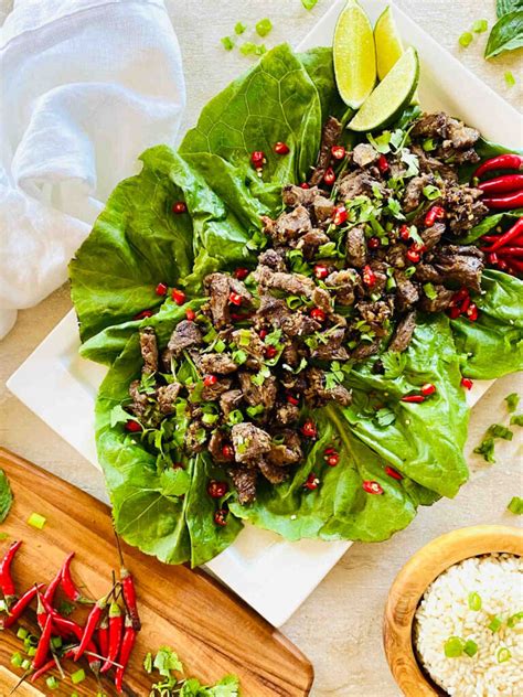 Laotian Meat Salad Aubreys Kitchen