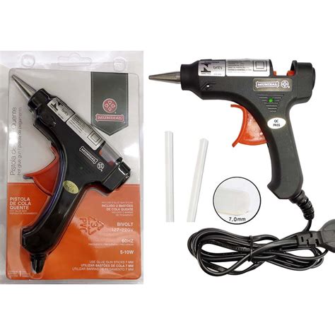 Pistola De Cola Quente Profissional Mundial 10w 7mm Bivolt Shopee Brasil