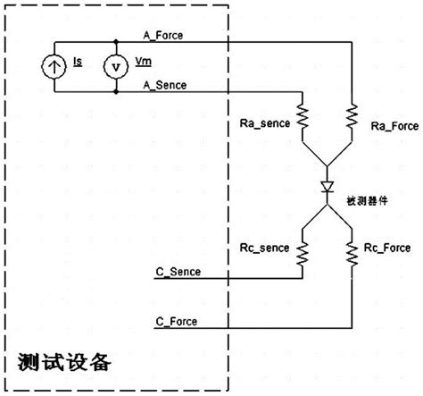 一种开尔文连接电路的测试电路及测试方法与流程