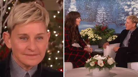 Ellen Degeneres Had One Of The Most Uncomfortable Moments In History When Dakota Johnson Called