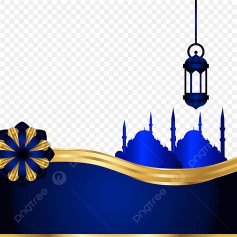 Royal Blue Border Clipart Transparent Background, Royal Blue Islamic ...