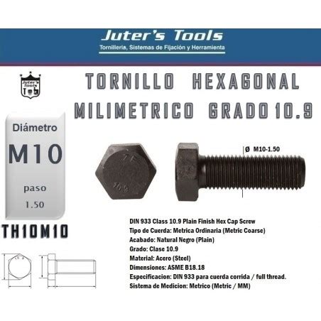 Tornillo Hexagonal M Grado