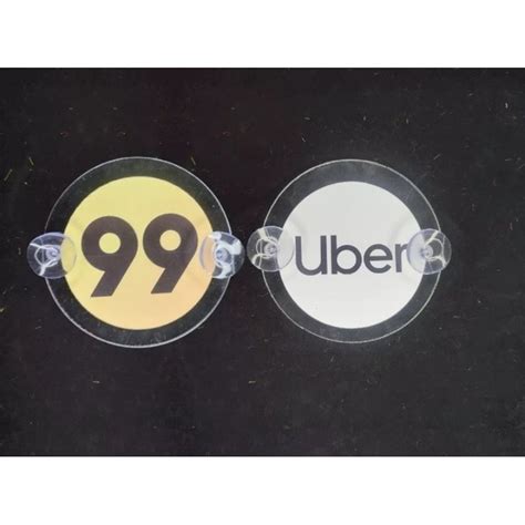 Plaquinha De Identifica O Para Motorista De Aplicativo Uber E