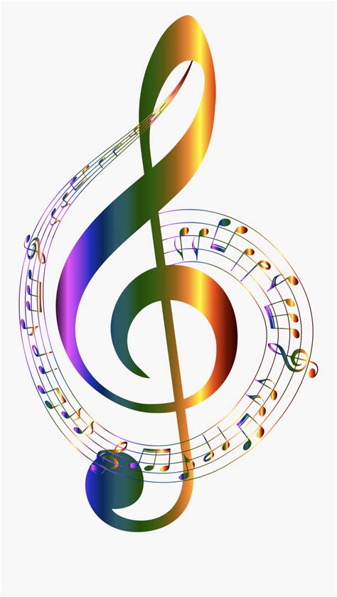 Clipart - Colorful Transparent Background Music Notes , Free ...