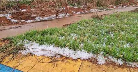 Uberaba Registra Forte Chuva De Granizo Nesta Terça Feira Gerais