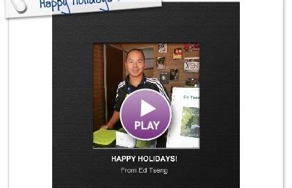 Message Here S To A Great Safe Holiday Season Ed Tseng