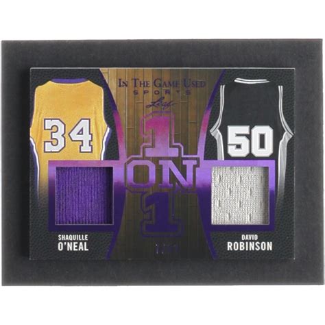 Shaquille O Neal David Robinson 2020 ITG Used Sports One On One Dual