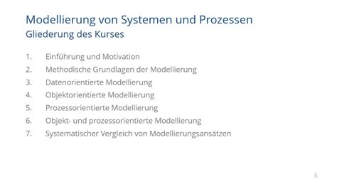 Modulvorstellung Modellierung Von Systemen Und Prozessen Ws