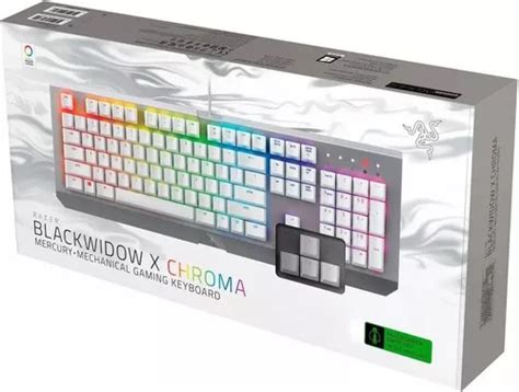 Razer Blackwidow X Chroma Mercury White Idioma Del Teclado Estadounidense Color Blanco