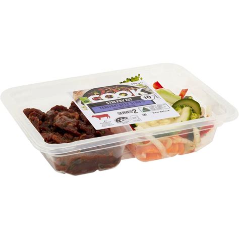 Woolworths Cook Stir Fry Kit Teriyaki Beef Strips With Veges 400g