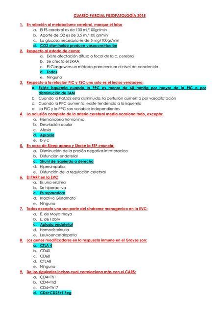 Cuarto Parcial Fisiopatología Lisbeth CC uDocz