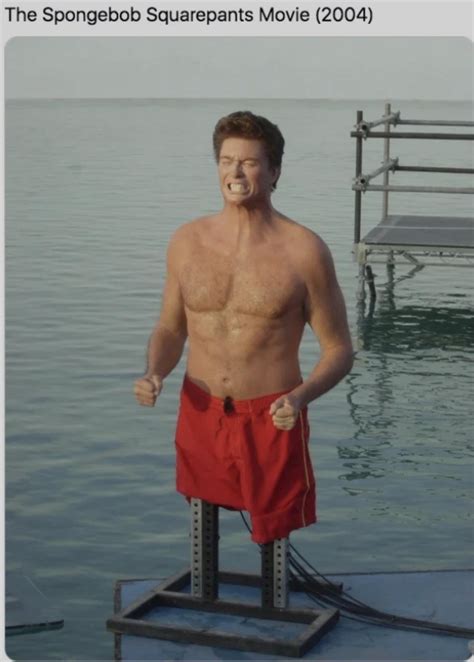 Spongebob Squarepants Movie 2004  David Hasselhoff Stand In R Moviesinthemaking