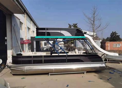 Gospel Ft Aluminum Double Decker Pontoon Boat For Party Leisure