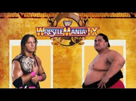 Bret The Hitmanhart Vs Yokozuna Wrestlemania Part Youtube