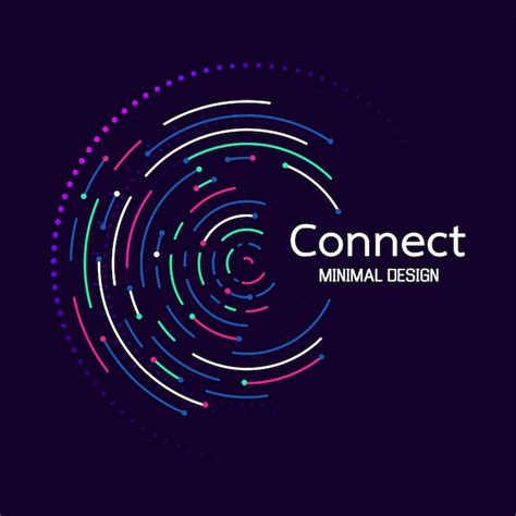 Premium Vector Abstract Network Connection Icon Logo Design Vector