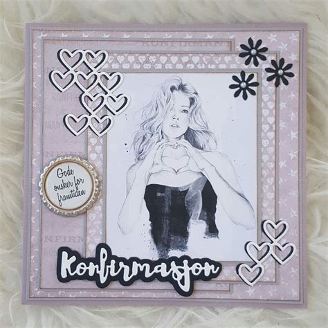 Kort Til Konfirmant Cardmaking Hobby Scrap Card Ideas Frame Cards