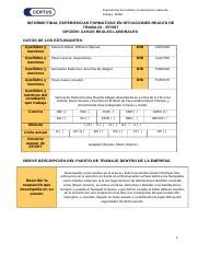 INFORME FINAL CASOS REALES LABORALES Docx Experiencias Formativas En