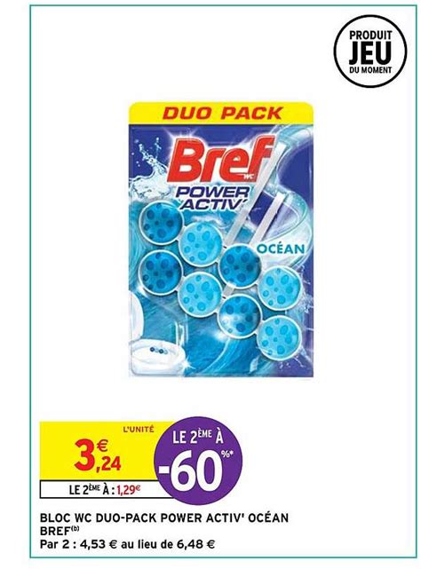 Promo Bloc Wc Duo Pack Power Activ Oc An Bref Chez Intermarch Hyper