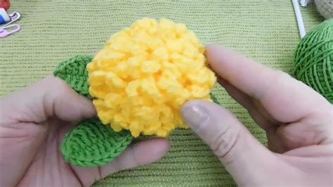 FLOR DE CEMPASÚCHIL A CROCHET VERSIÓN DIESTRO YouTube