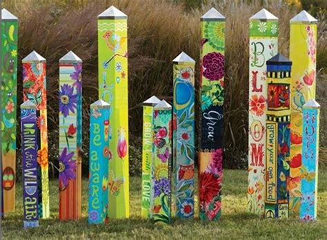 Image Result For Decorative Painted Garden Poles Art Pole Peace Pole