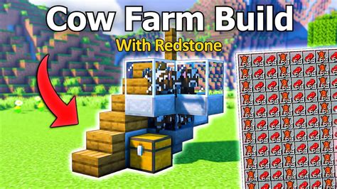 Minecraft How To Make Easy Cow Farm For Any World Build Tutorial 121