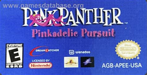 Pink Panther Pinkadelic Pursuit Nintendo Game Boy Advance Artwork