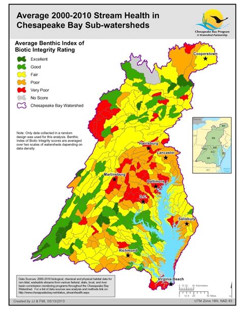 Health of Freshwater Streams in the Chesapeake Bay Watershed ...