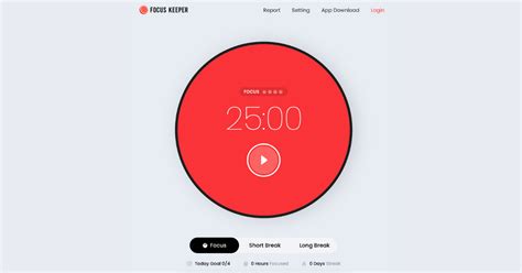 Focus Keeper Pomodoro Timer