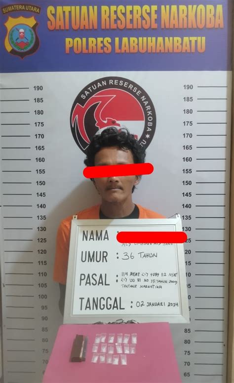 Polres Labuhanbatu Berhasil Mengungkap Peredaran Sabu Tersangka