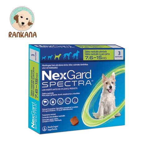 Ripley ANTIPULGAS PERRO NEXGARD TABLETA 7 6 A 15 KG 3 SPECTRA