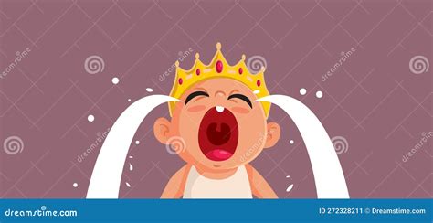 Hungry Baby Crying Receiving A Milk Bottle Vector Cartoon | CartoonDealer.com #272328211