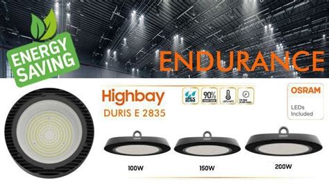 Campana Industrial Led W Ufo Endurance Osram Chip Duris E