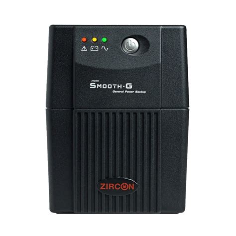 UPS เครองสำรองไฟฟา ZIRCON INTERACTIVE SMOOTH G 1000VA 500W LED BLACK