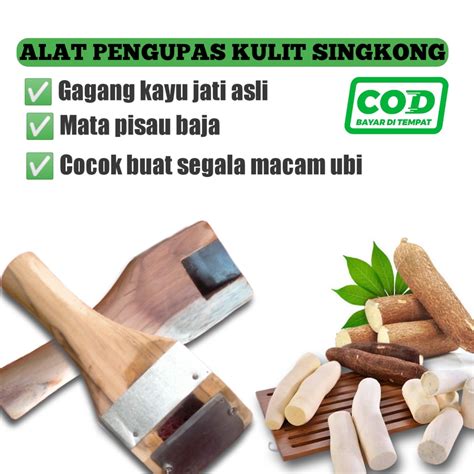 Jual Alat Pengupas Kulit Singkong Ubi Talas Sukun Serba Guna Shopee