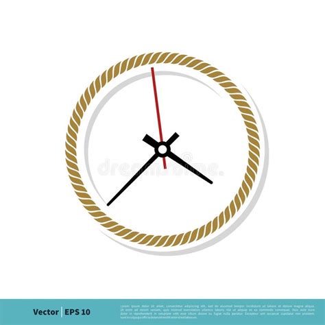 Wall Clock Icon Vector Logo Template Illustration Design Vector Eps 10