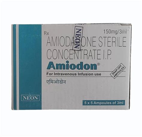 Amiodarone Sterile Concentrate Injection Mg At Best Price In Viramgam