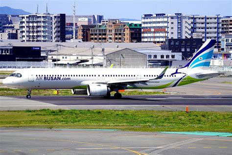 エアプサン Airbus A321neo Hl8504 福岡空港 航空フォト By Sfjcapさん 撮影2024年04月14日