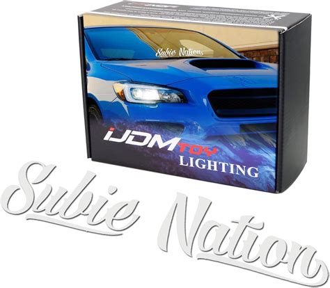 Amazon Ijdmtoy By Inches White Subie Nation Banner Vinyl