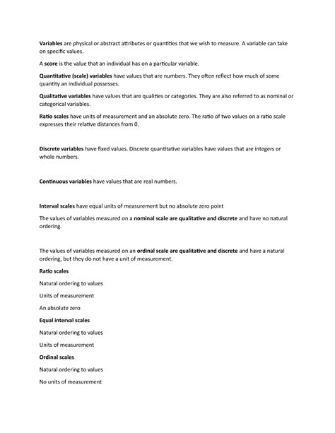 Keyterms Key Terminologies Needed For Psyc Statistical