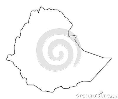 Ethiopia Outline Map Stock Photography - Image: 4419822