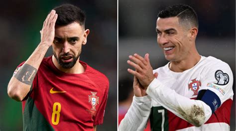 Man Utd Bruno Fernandes And Cristiano Ronaldo Disagree Over Roberto