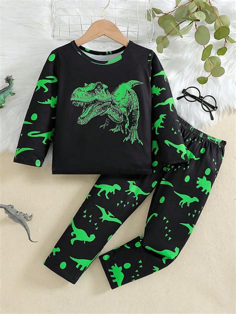 Conjunto De Pijama Infantil Masculino Confort Vel Dinossauro