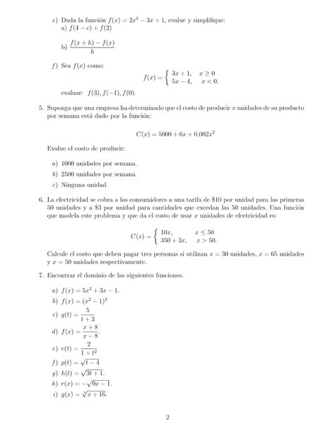 Ejercicios Calculo Diferencial Pdf